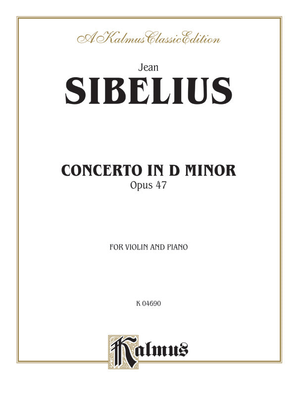 Concerto in D Minor, Opus 47 Cover Image