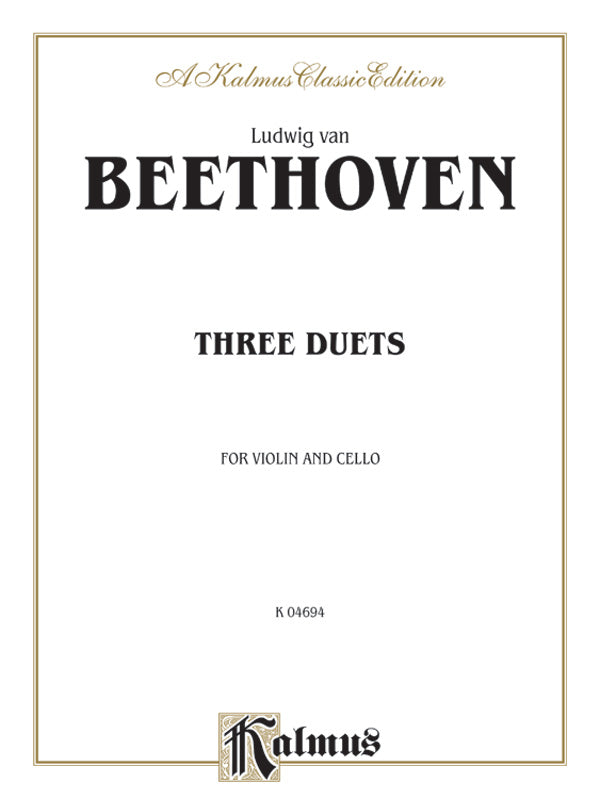 Three Duets for Violin and Cello Cover Image