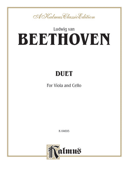 Beethoven: Duet for Viola and Cello Sheet Music Preview