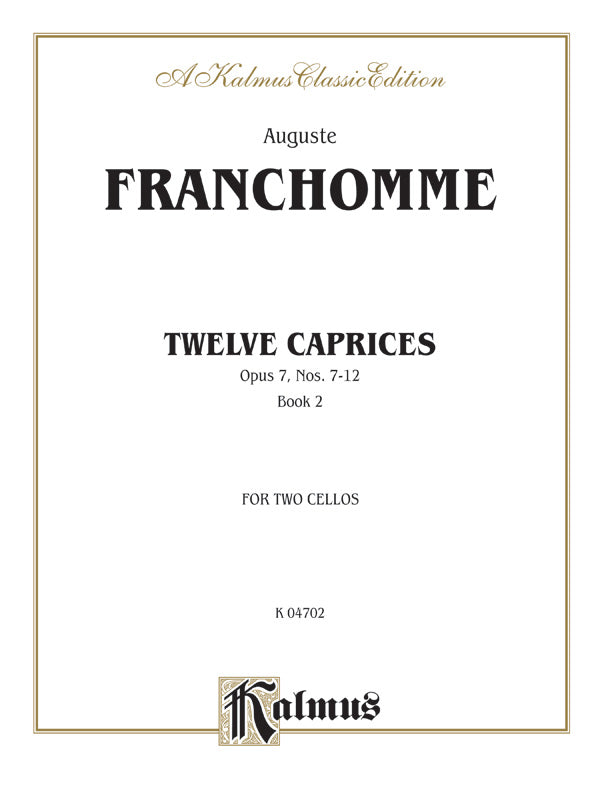 Twelve Caprices for Two Cellos, Opus 7 Cover Image