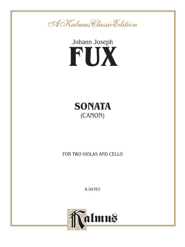 Sonata (Canon) for Two Violas and Basso Continuo Cover Image