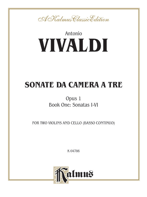 Sonatas da Camera a Tre, Opus 1 (Volume I, Nos. 1-6) Cover Image