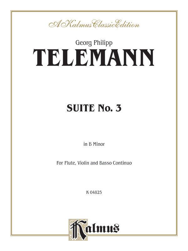 Suite No. 3 in B Minor Cover Image