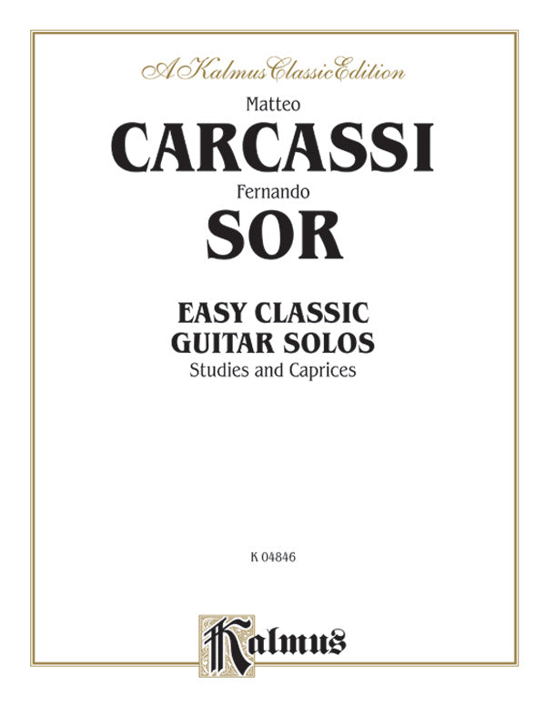 Carcassi & Sor: Easy Classic Guitar Solos Sheet Music Preview