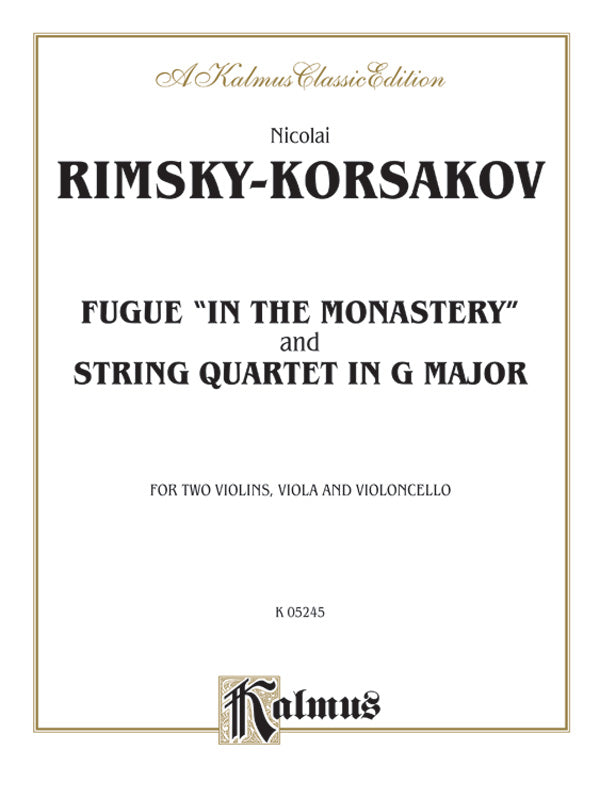 Rimsky-Korsakov: Two String Quartets Sheet Music Preview