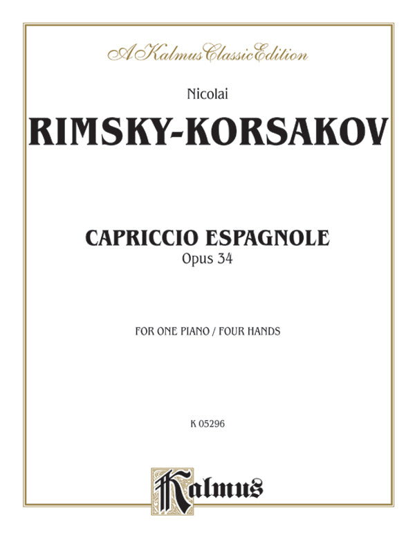 Capriccio Espagnole Piano Duet Cover Image