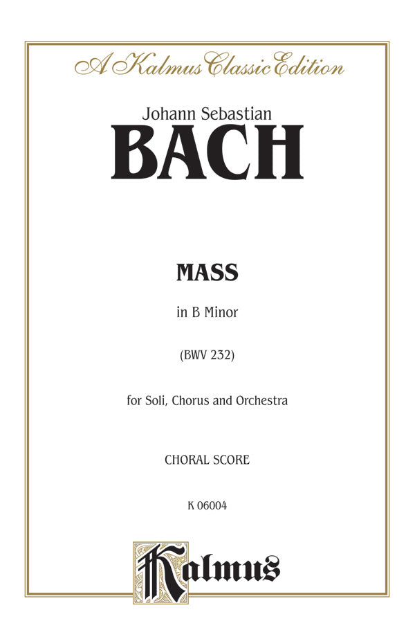 Mass in B Minor (BWV 232) Sheet Music Preview
