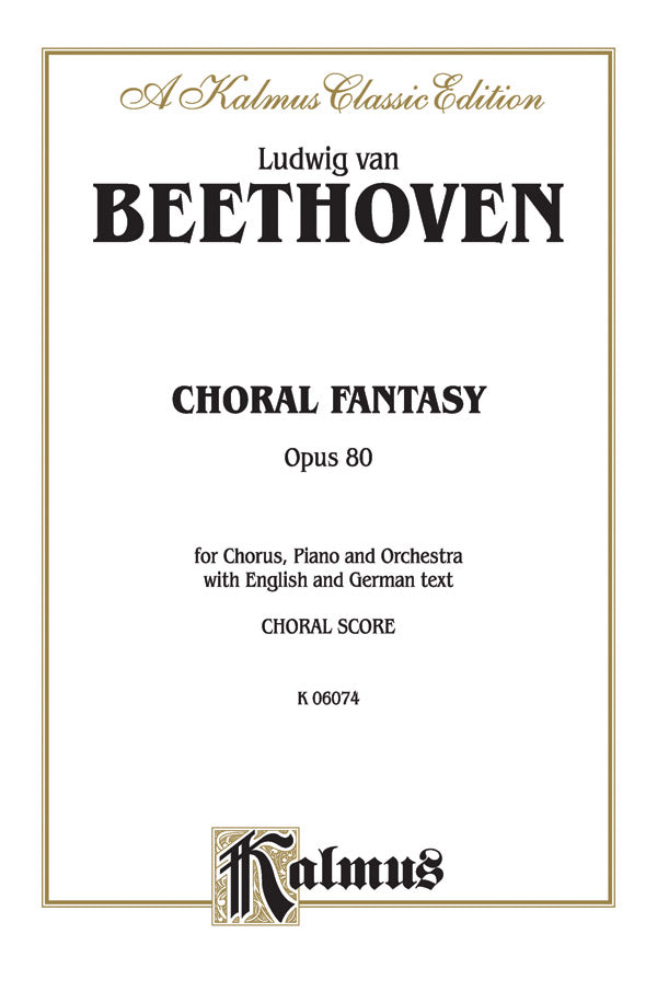 Choral Fantasy, Opus 80 Sheet Music Preview
