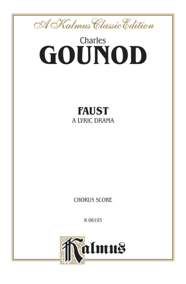 Faust, A Lyric Drama Cover Image