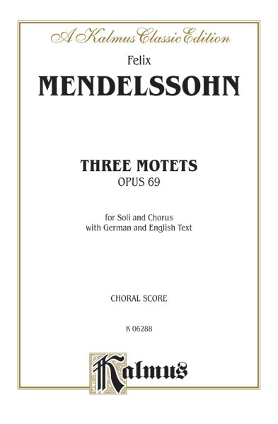 Three Motets, Opus 69 Cover Image