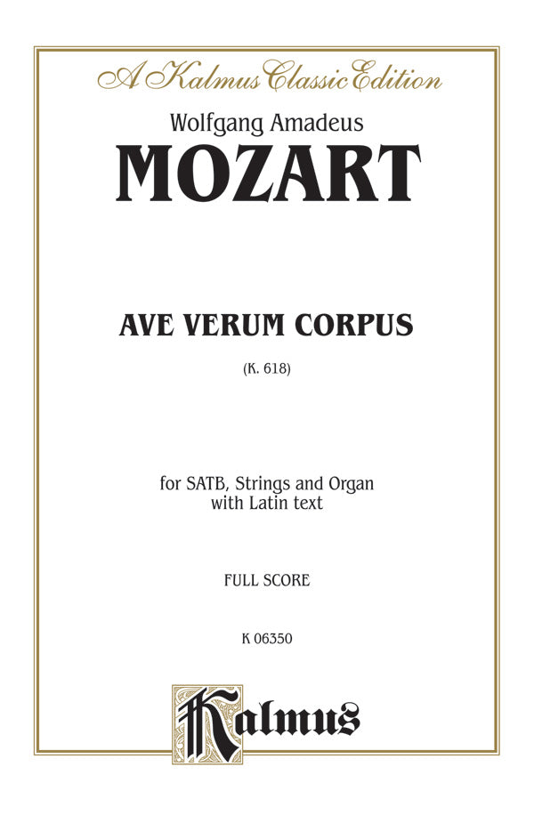 Ave Verum Corpus, K. 618 Cover Image