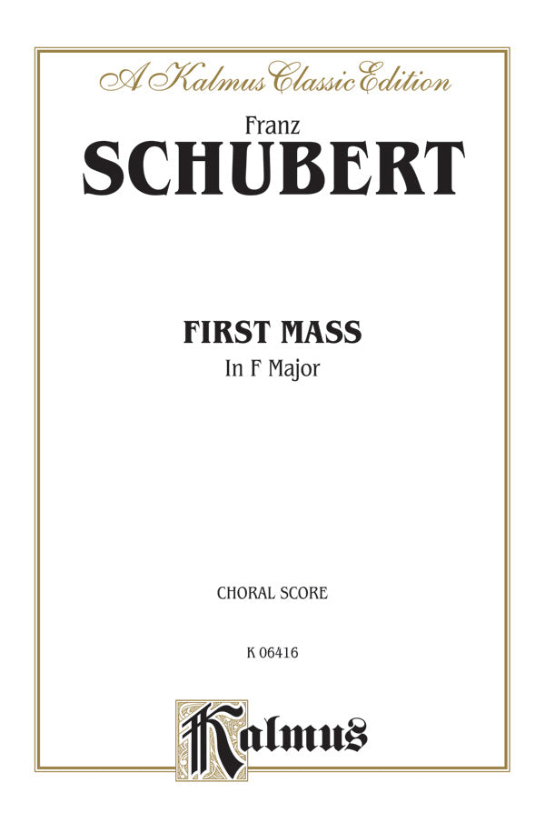 First Mass in F Major Cover Image