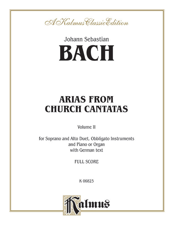 Arias from Church Cantatas, Volume II (4 Duets) Cover Image