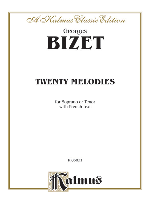 Twenty Melodies for Soprano or Tenor Cover Image