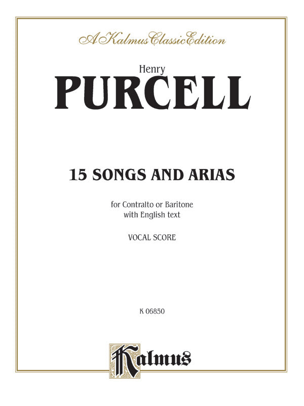 Fifteen Songs and Arias Cover Image