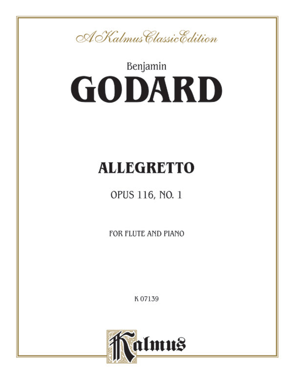 Allegretto for Flute and Piano, Opus 116 Cover Image