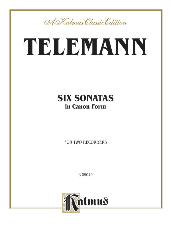 Six Sonatas in Canon Form Cover Image