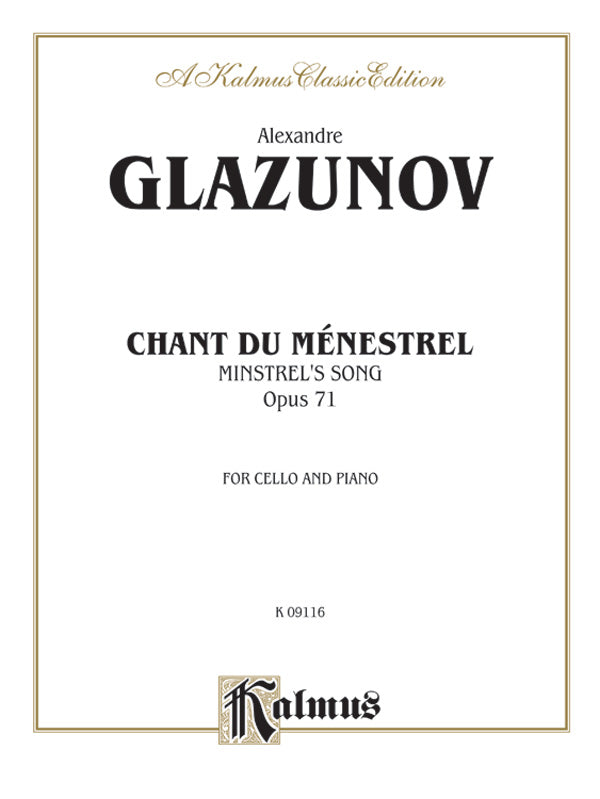 Chant du Menstrel, Opus 71 Cover Image