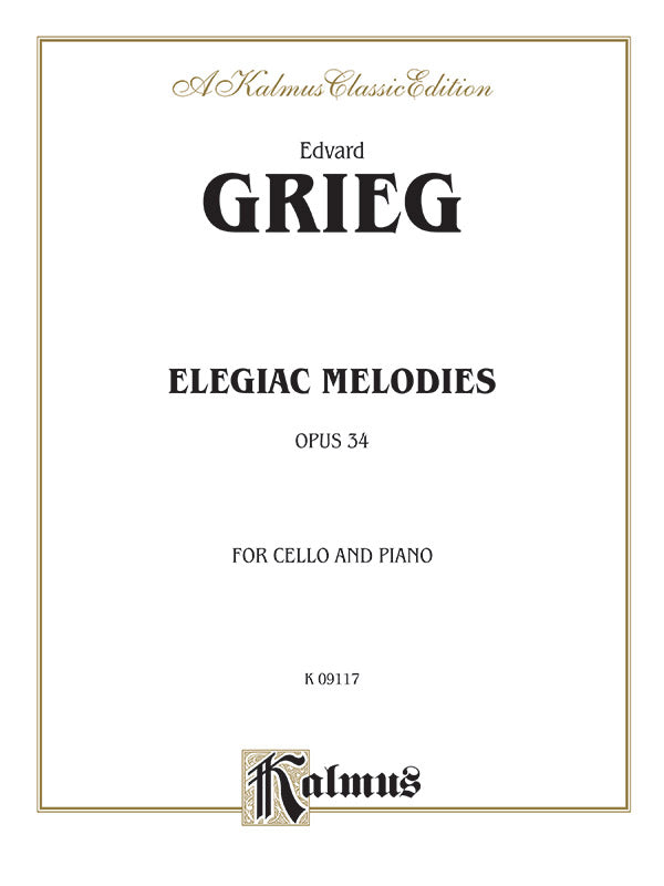 Elegiac Melodies, Opus 34 Cover Image