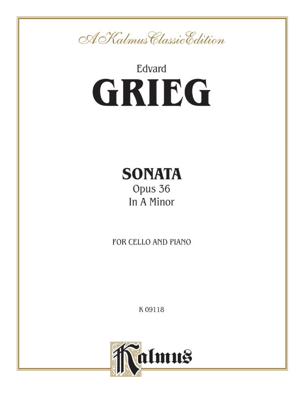 Cello Sonata in A Minor, Opus 36 Cover Image