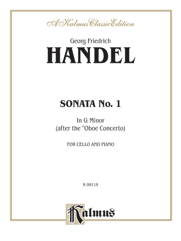 Sonata No. 1 in G Minor Cover Image