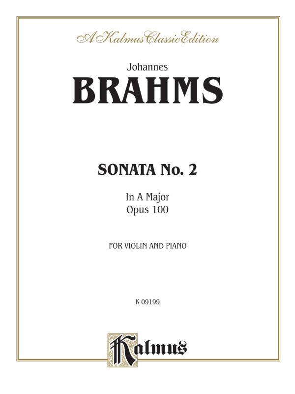 Sonata in A Major, Opus 100 Cover Image