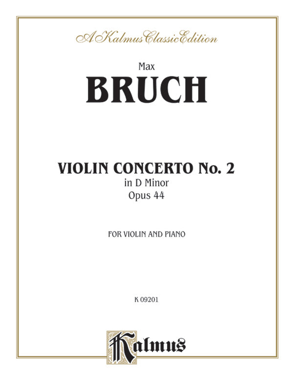 Violin Concerto in D Minor, Opus 44 Cover Image