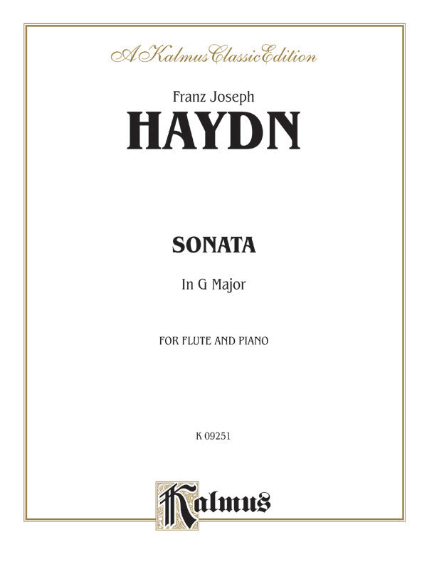 Sonata in G Major Cover Image