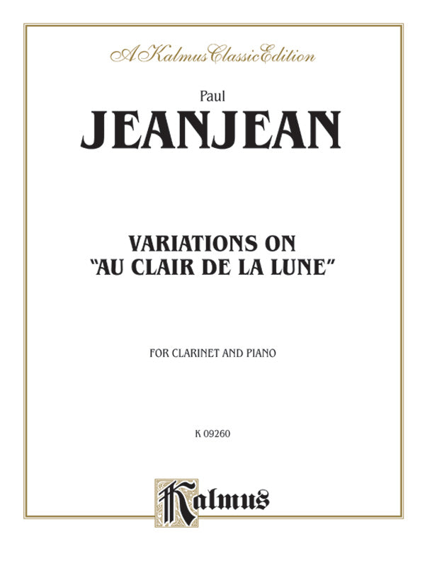 Variations on "Au Clair de la Lune" Cover Image