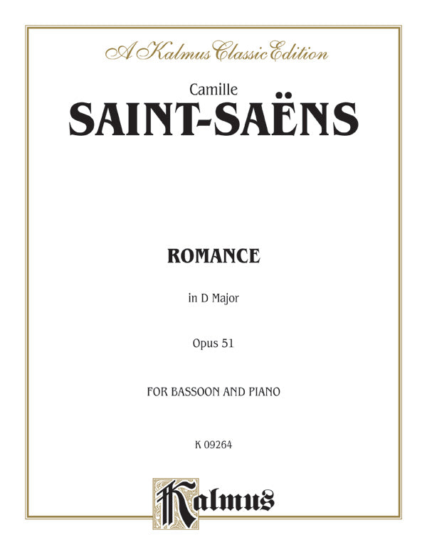 Romance in D Major, Opus 51 Cover Image