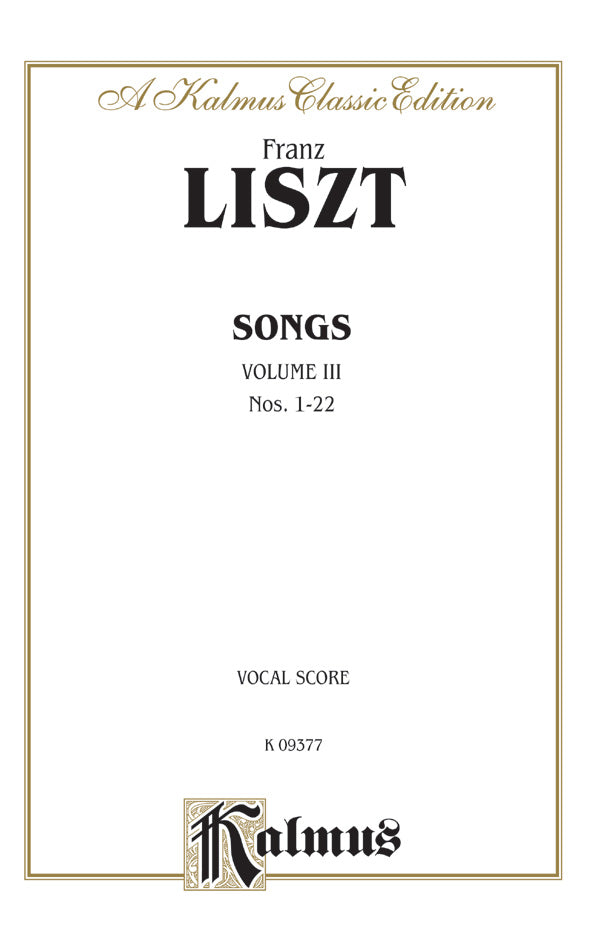 Songs, Volume III Cover Image