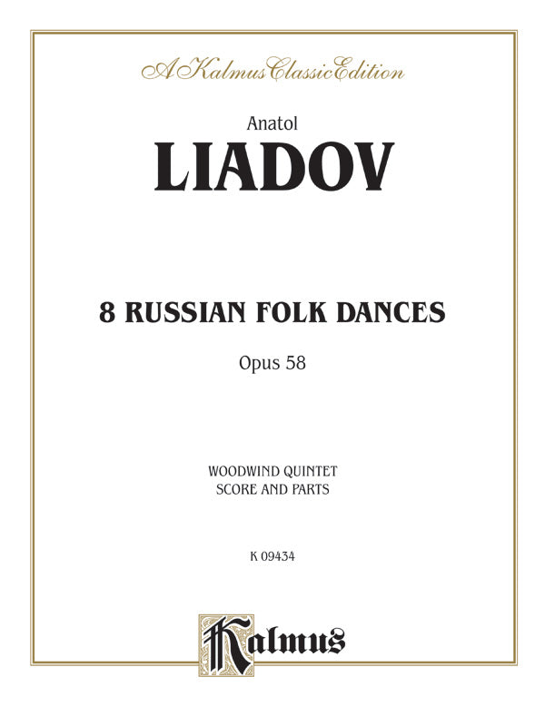 Eight Russian Folk Dances, Opus 58 Cover Image