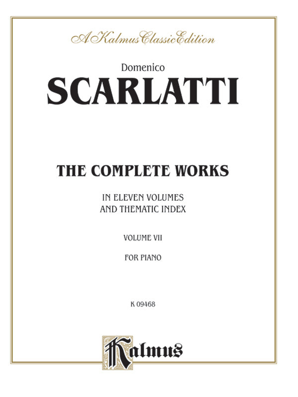 Scarlatti: The Complete Works, Volume VII Sheet Music Preview