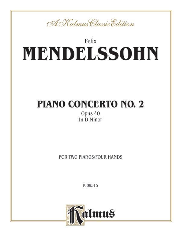 Piano Concerto No. 2 in D Minor, Opus 40 Cover Image