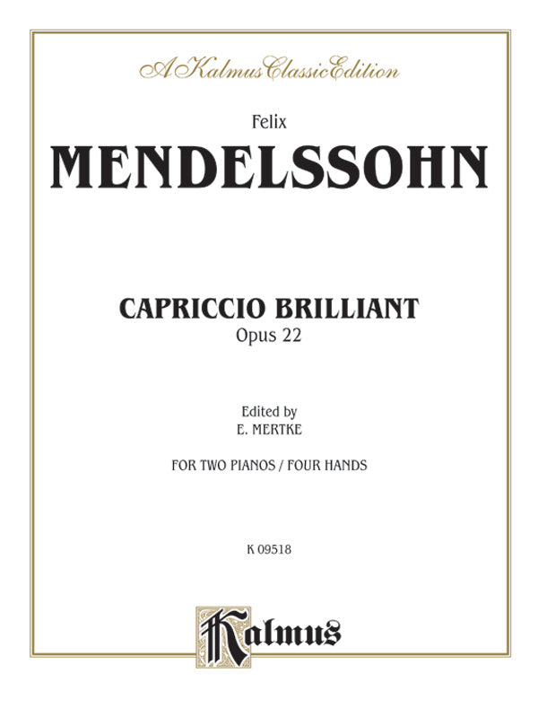 Mendelssohn: Capriccio Brillante, Op. 22 Sheet Music Preview