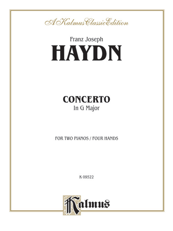 Piano Concerto in G Major Cover Image