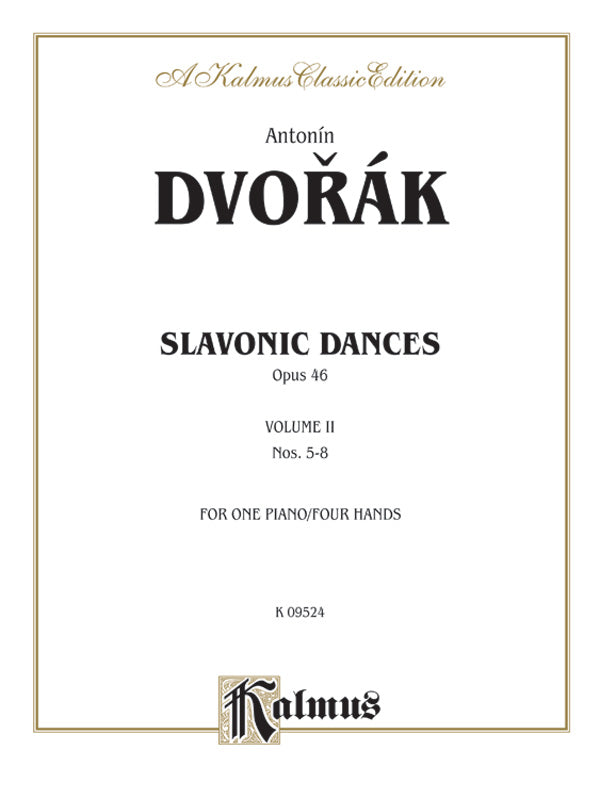 Dvorák: Slavonic Dances, Op. 46 (Volume II) Sheet Music Preview