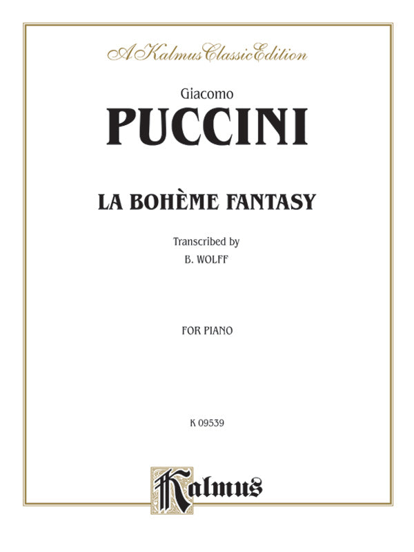 Puccini: La Boheme Fantasy (Transcr. Bernhard Wolff) Sheet Music Preview