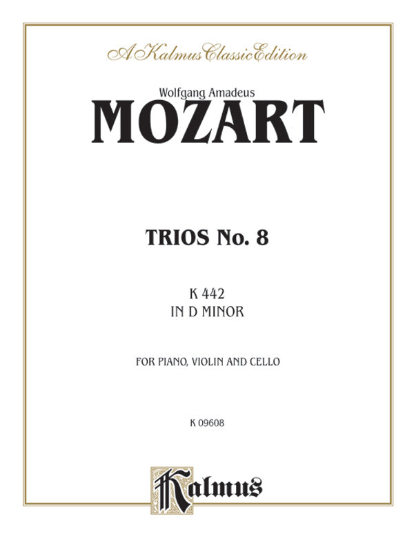 Trio No. 8 in D Minor, K. 442 Cover Image