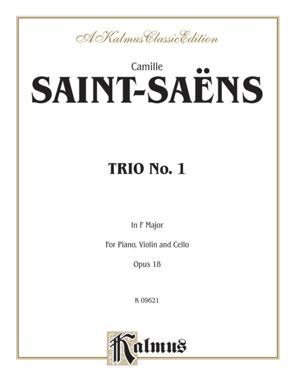 Trio No. 1, Opus 18 in F Major Cover Image