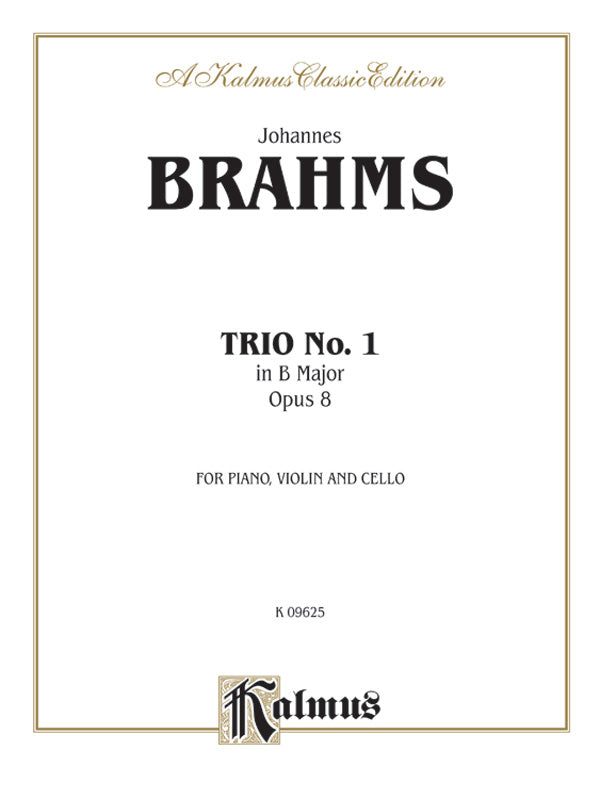 Piano Trio No. 1 in B Major, Opus 8 Cover Image