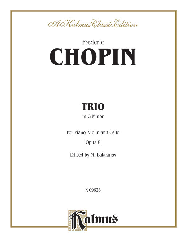 Chopin: Trio in G Minor, Op. 8 Sheet Music Preview