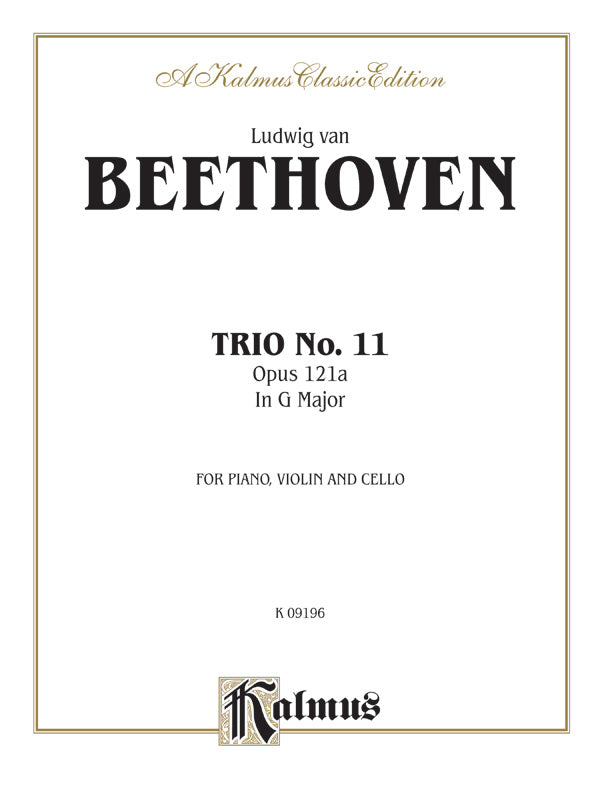 Piano Trio No. 11 Opus 121a in G Major Cover Image
