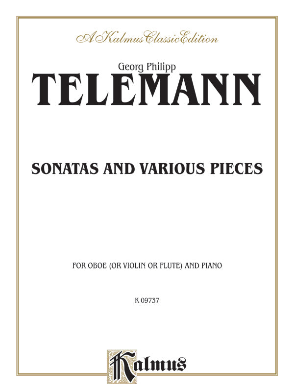 Sonatas and Various Pieces Cover Image