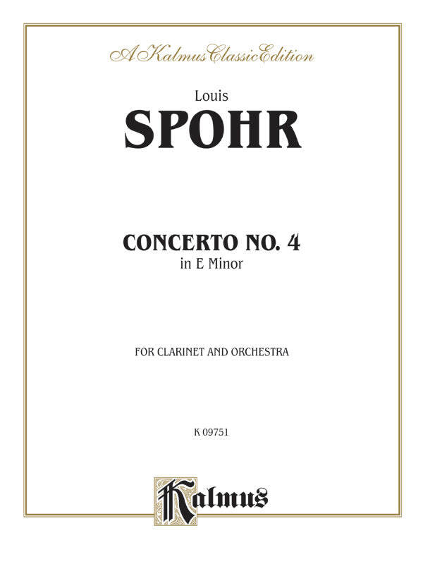 Clarinet Concerto No. 4 in A Minor Cover Image