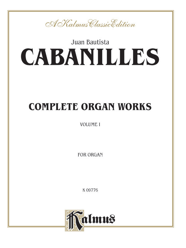 Complete Organ Works, Volume I Cover Image