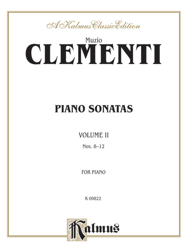 Clementi: Piano Sonatas (Volume II) Sheet Music Preview
