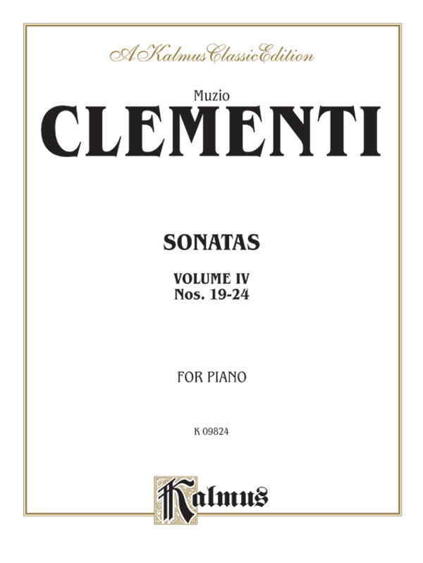 Piano Sonatas, Volume IV (Nos. 19-24) Cover Image