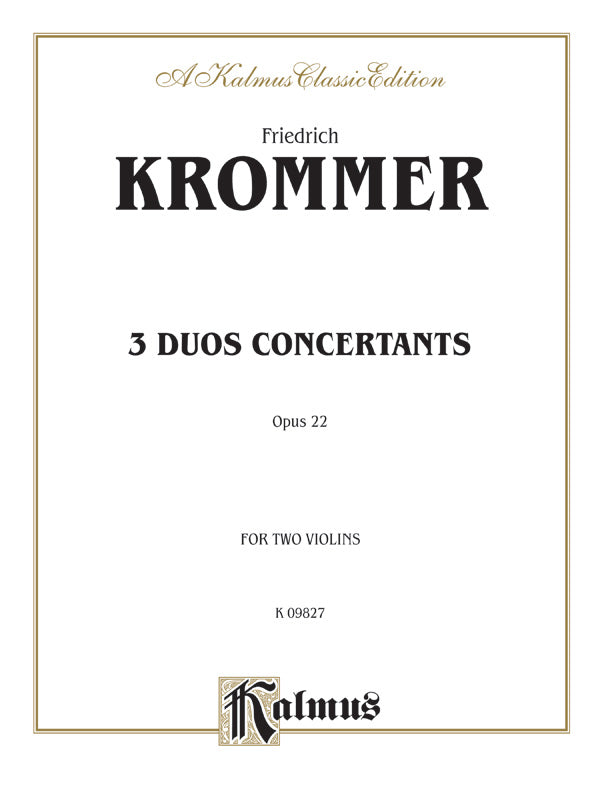 Three Duos Concertants, Opus 22 Cover Image