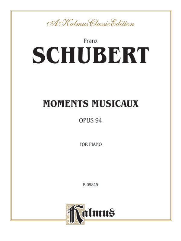 Moments musicaux, Opus 94 Cover Image